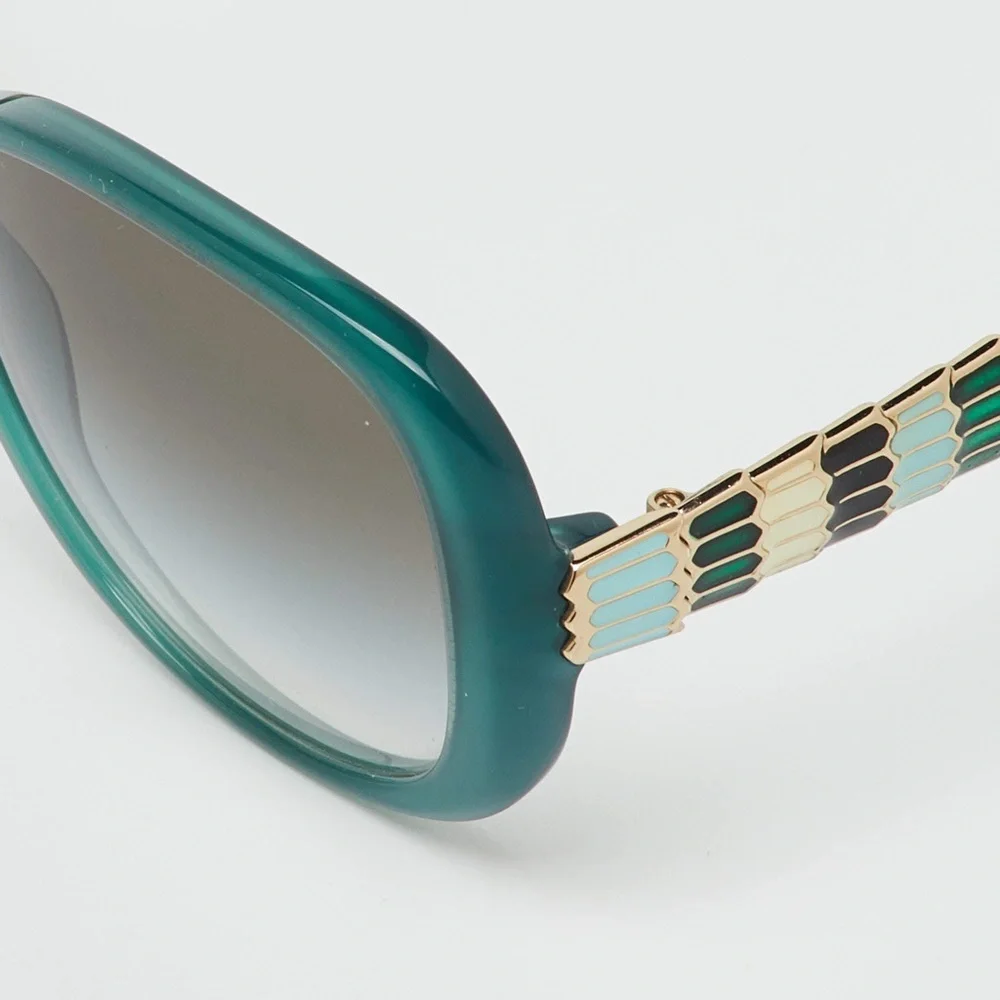 BVLGARI Ruffle Serpenti Women's Sunglasses - Emerald Green